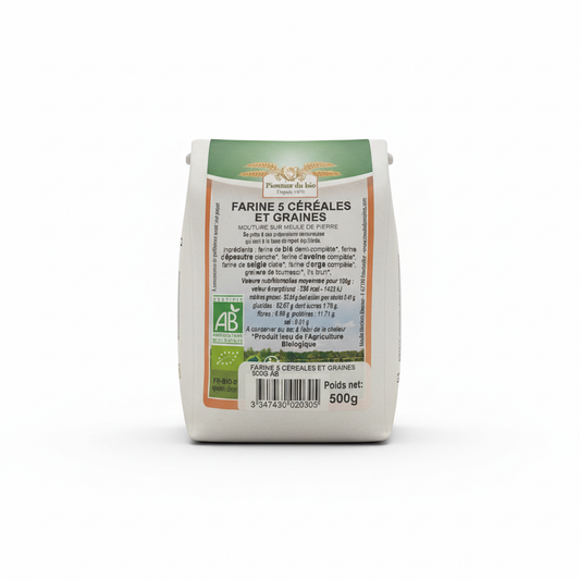 MOULIN DES MOINES -- Farine 5 cereales et graines